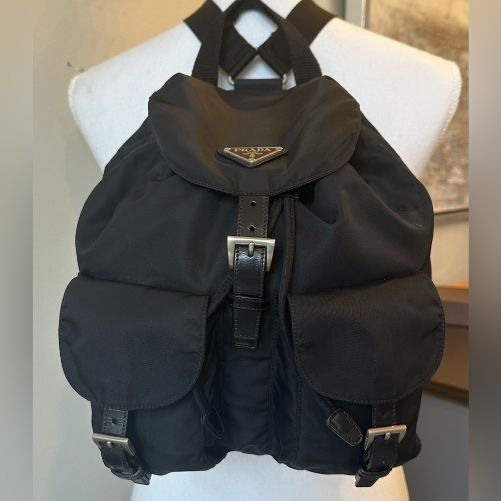 Prada Black Nylon Backpack